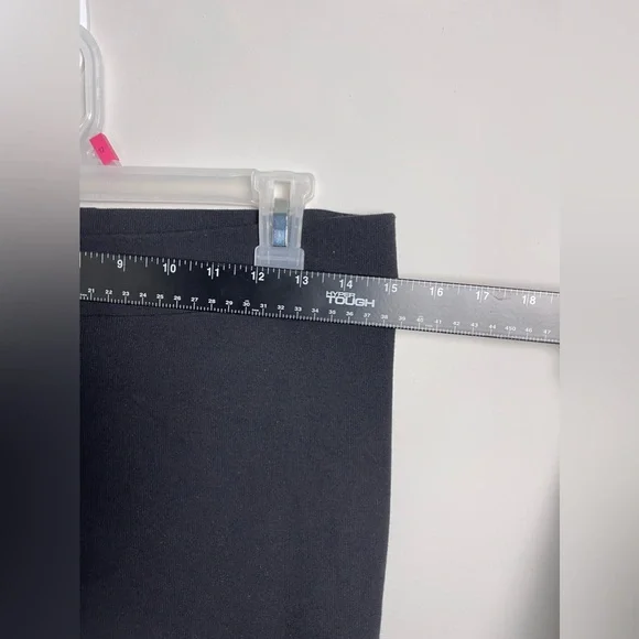 Vince Black Leggings Pants Stirrup Ribbed Knit Pull On Stretch Size Large - Picture 5 of 11